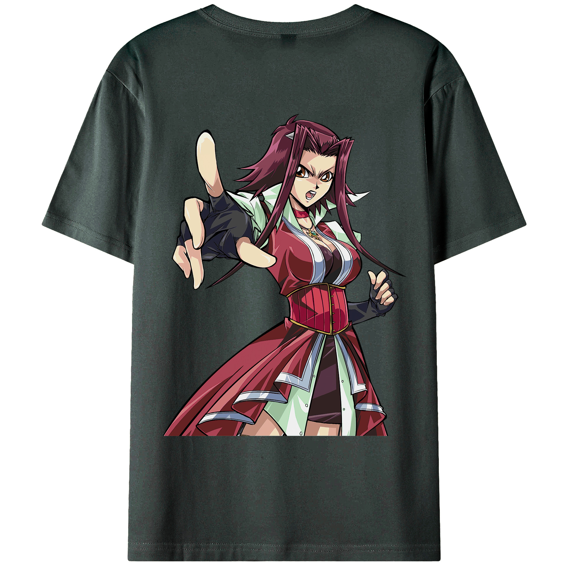 （画像用） 遊☆戯☆王 Yu-Gi-Oh! 綿100％ メンズ半袖Tシャツ（バックプリント） 通気性